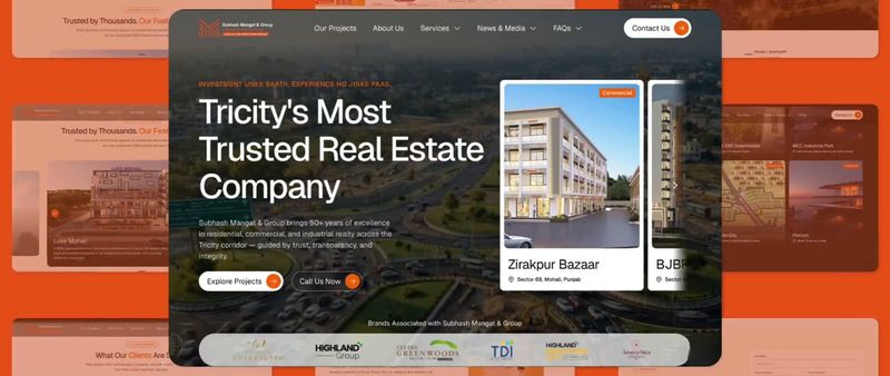 Subhash Mangat & Group website preview